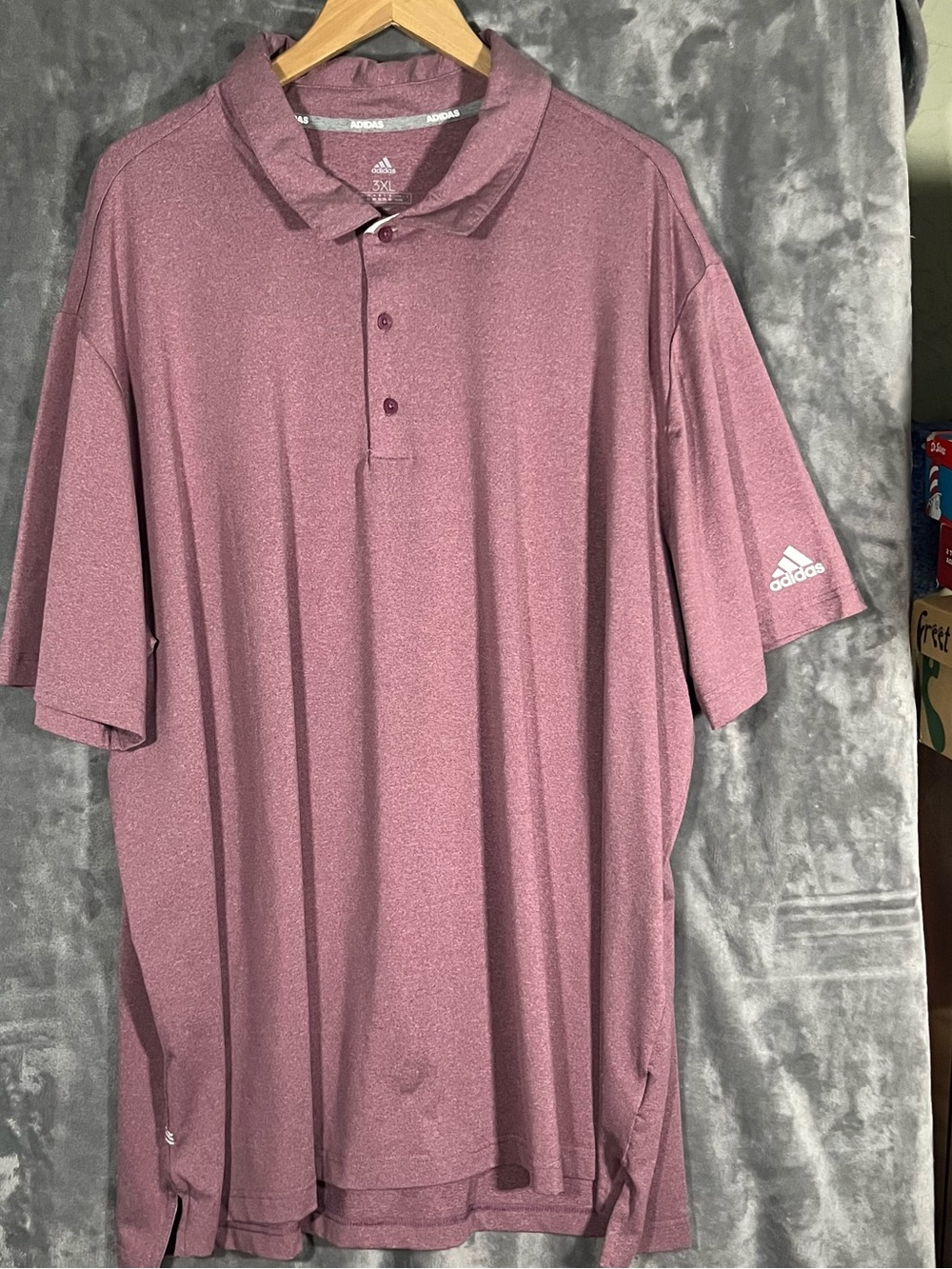 adidas Men’s Maroon Polo Shirt